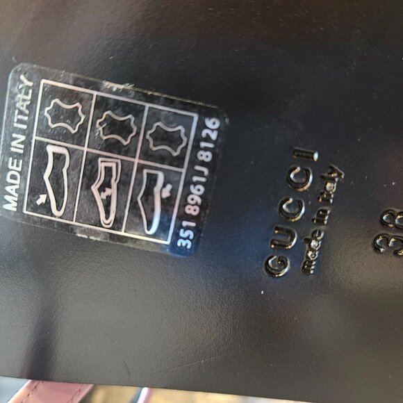 Gucci Horsebit Strap Slingback Sandal 776648 CLG00 - 5911 Light Pink Leather - Picture 6 of 9